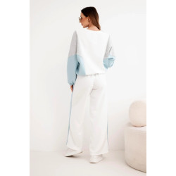 Moteriškas dviejų spalvų laisvalaikio komplektas su mėtiniu intarpu Gabi