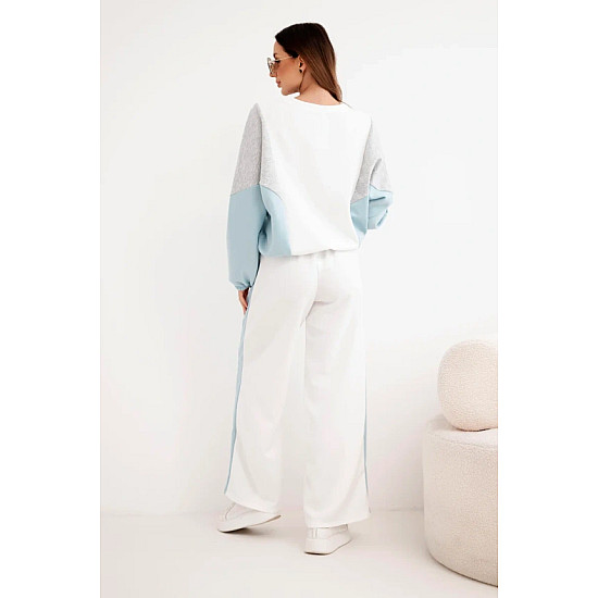 Women's two-tone casual set with mint insert Gabi Women's suits
