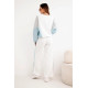 Women's two-tone casual set with mint insert Gabi Women's suits
