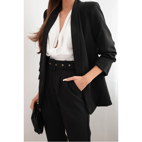 Elegantiškas moteriškas juodos spalvos komplektas Silva 23835