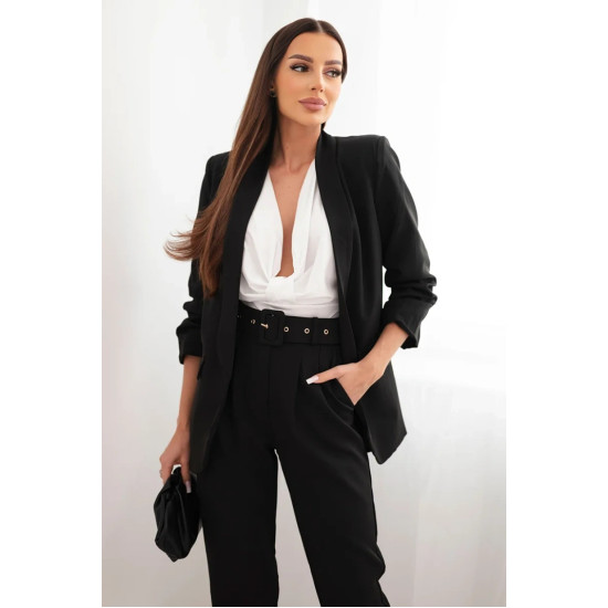 Elegantiškas moteriškas juodos spalvos komplektas Silva 23835