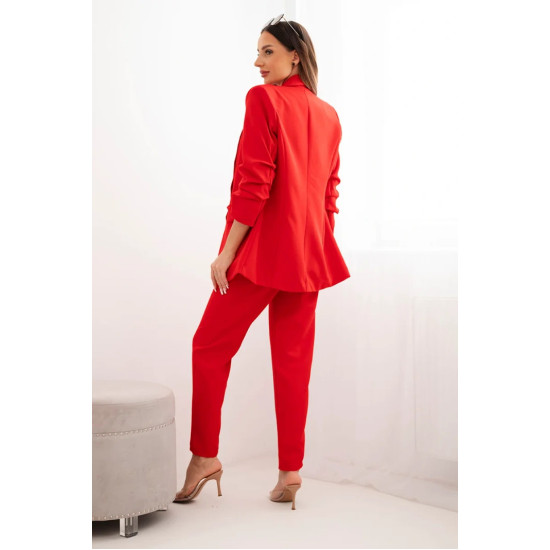 Elegantiškas moteriškas raudonos spalvos komplektas Silva Moteriški komplektai