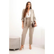 Elegant women's dark brown Silva set