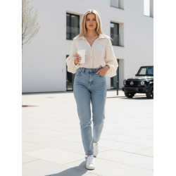 Naiste musliinist kreemjas särk Musline