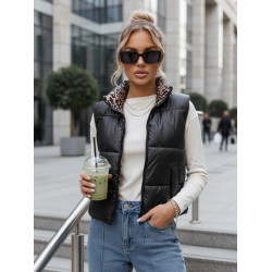 Naiste must pöördvesti Puff