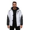 Men's white ski jacket Atlant