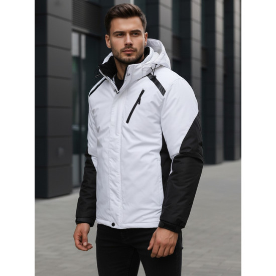 Vyriška balta slidinėjimo striukė Atlant