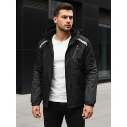 Vyriška juoda slidinėjimo striukė Atlant