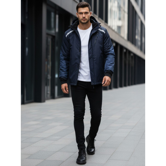 Vyriška tamsiai mėlyna slidinėjimo striukė Atlant