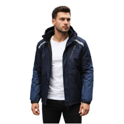 Vyriška tamsiai mėlyna slidinėjimo striukė Atlant