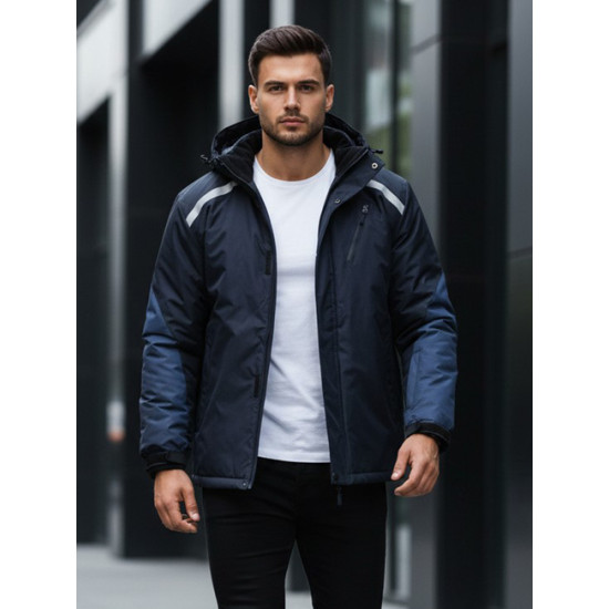 Vyriška tamsiai mėlyna slidinėjimo striukė Atlant