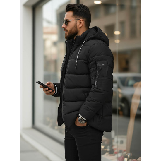 Vyriška juoda žieminė striukė Arte Žieminės striukės