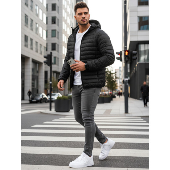 Vīriešu melna jaka Pedri TX4010