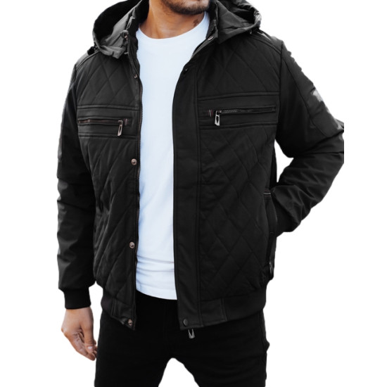 Vyriška juoda striukė Kuder Žieminės striukės