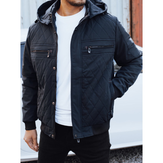 Vyriška tamsiai mėlyna striukė Kuder Žieminės striukės