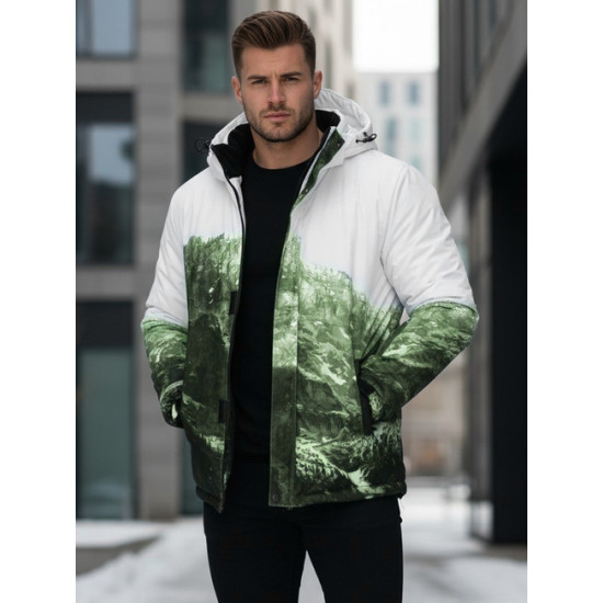 Vyriška žalia slidinėjimo striukė Mount