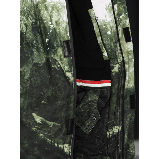 Vyriška žalia slidinėjimo striukė Mount