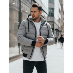 Men's grey winter jacket Jupiter