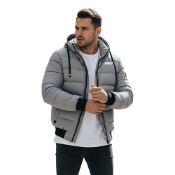 Men's grey winter jacket Jupiter