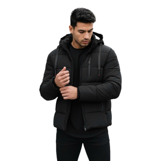 Vyriška juoda žieminė striukė Polar