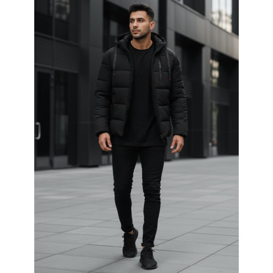 Vyriška juoda žieminė striukė Polar