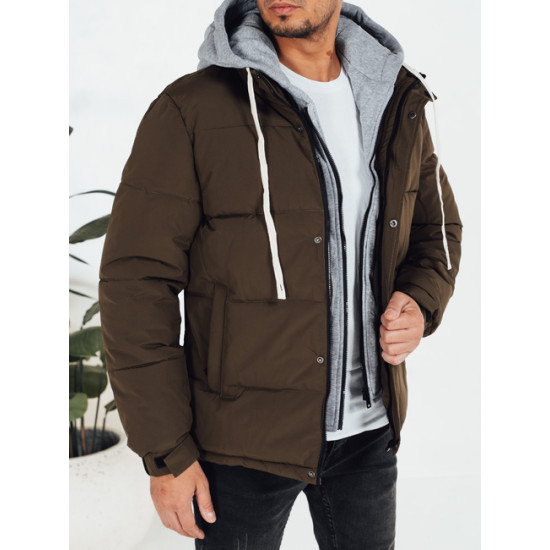 Vyriška tamsiai ruda žieminė striukė Blaze