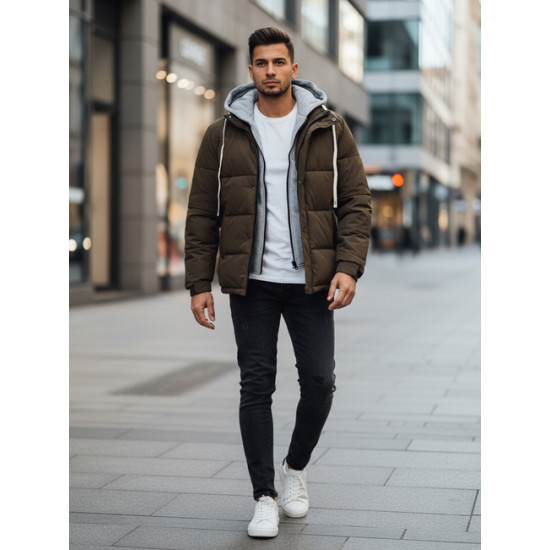 Vyriška tamsiai ruda žieminė striukė Blaze