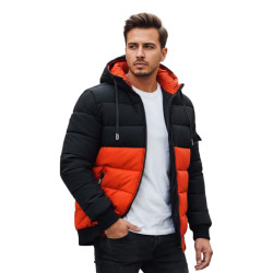 Men's black/orange winter jacket Oscar