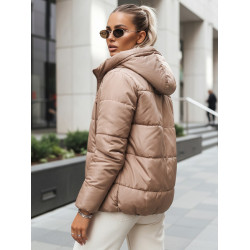 Damska brązowo-zielona dwustronna kurtka Victoria