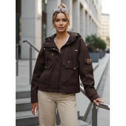 Damska przejściowa brązowa kurtka Enit