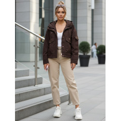 Damska przejściowa brązowa kurtka Enit