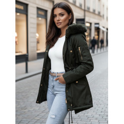 Moteriška žieminė žalia striukė Eris