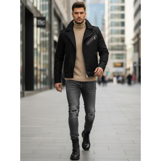 Vyriška žieminė juoda striukė City line