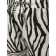 Moteriški juodi/balti šortai Zebra
