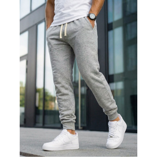 Men's Gray Pants by Bold Casual trousers