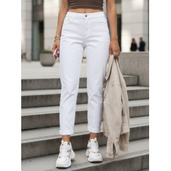 Sieviešu balti džinsi Elin