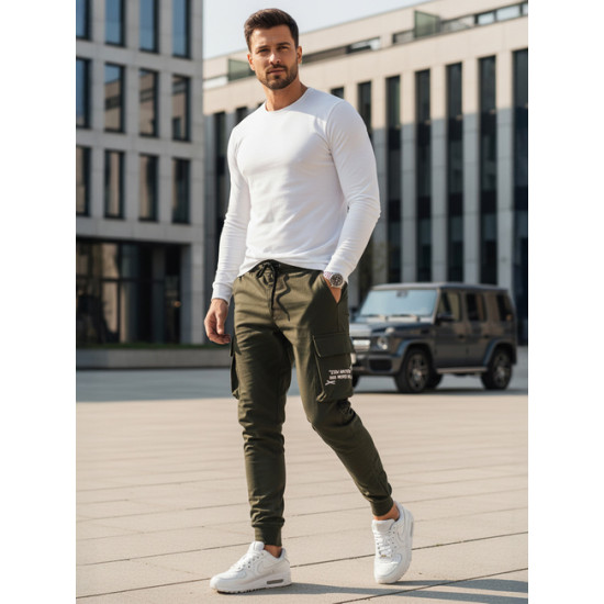 Vyriški chaki spalvos jogeriai Citytown Džinsai ir Jogeriai