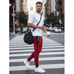 Vīriešu ikdienas bikses Klorun sarkanā krāsā