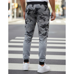 Vyriškos šviesiai pilkos laisvalaikio kelnės Enton