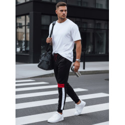 Vyriškos juodos laisvalaikio kelnės Edma