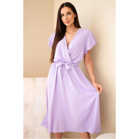 Larisa-naisten vaalean violetti mekko