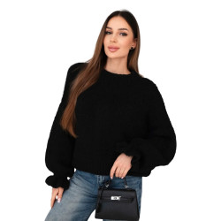 Moteriškas juodas megztinis Fango