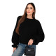 Moteriškas juodas megztinis Fango
