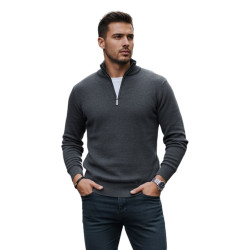 Vyriškas pilkas megztinis Monar