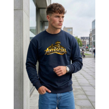 Men’s dark blue sweater, Anykščiai