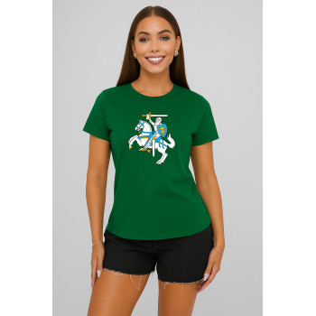 Women's Dark Green T-Shirt "Vytis"