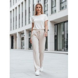 Damskie sportowe spodnie w kolorze rudym marki Dress