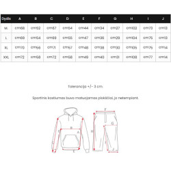 Pilkas vyriškas sportinis kostiumas Toni