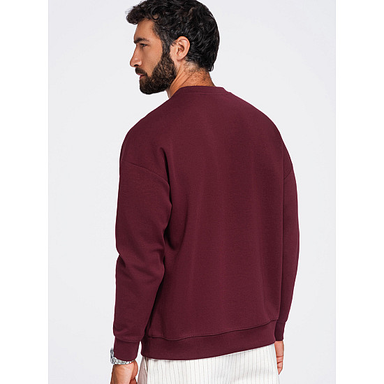 Męski sweter w kolorze bordowym marki Carte