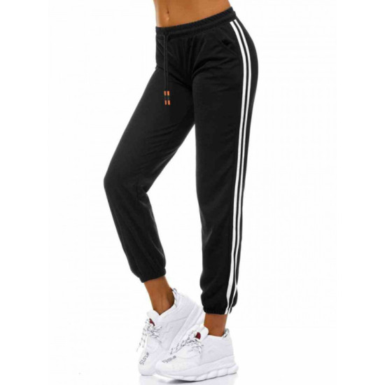 Czarne spodnie casual dla kobiet Bocha JS/1020/A1 - Jeansy i spodnie Czarne spodnie casual dla kobiet Bocha JS/1020/A1